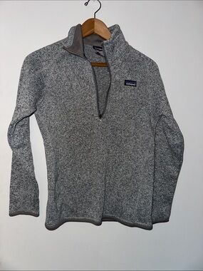 Patagonia Gray Quarter-Zip Tech Fleece Pullover